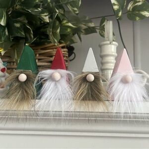 Handmade wooden gnomes